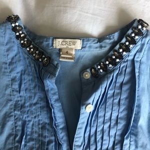 Jcrew jewel collared top, size 4